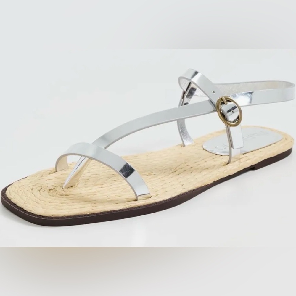 NIB FARM Rio Silver Cross Strap Sandal Size 10 - Picture 8 of 8